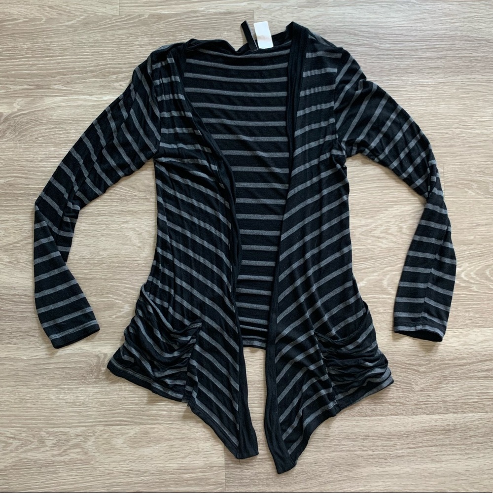Light Weight Striped Cardigan Sweater!